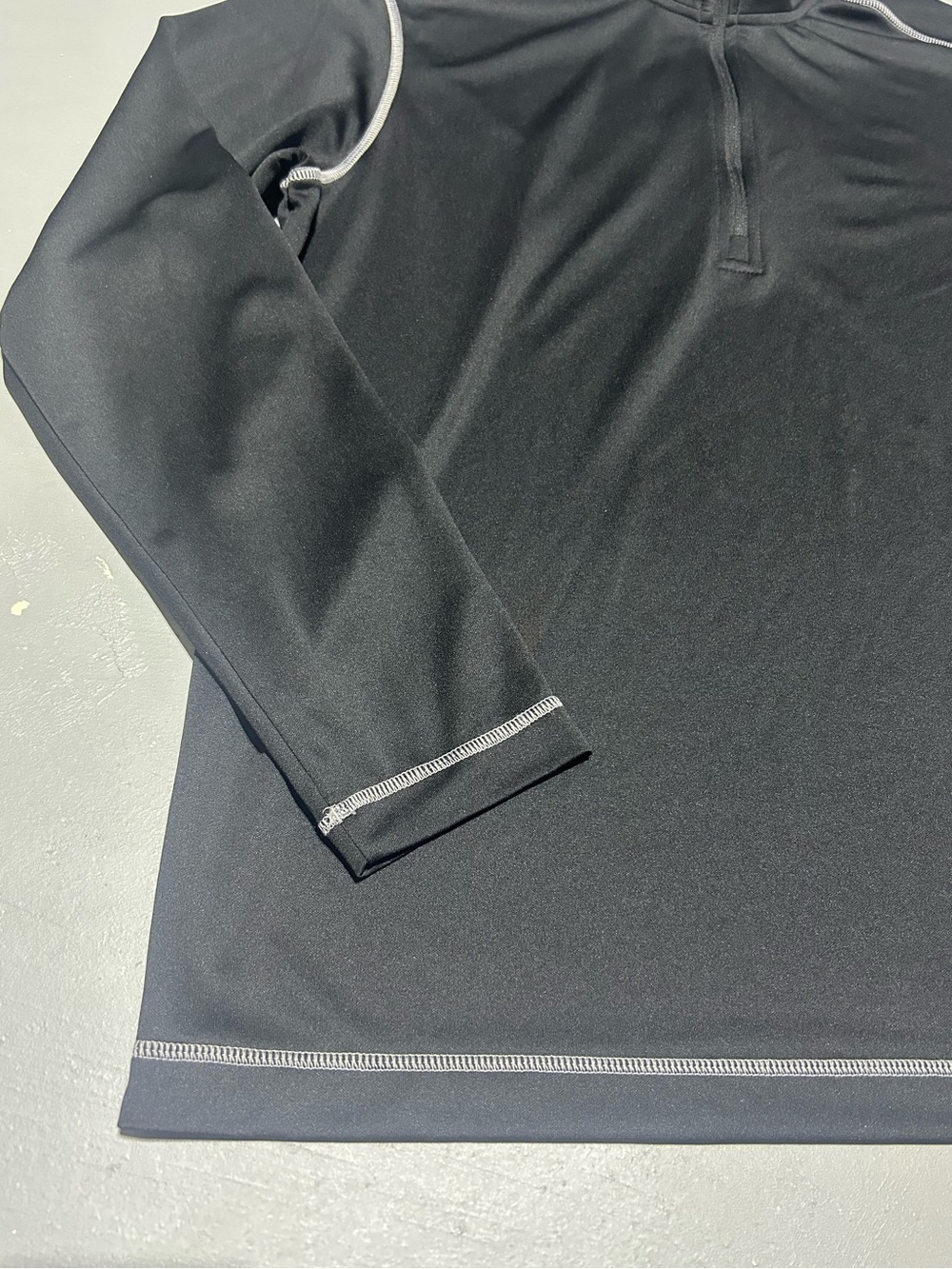 Adidas Black Long Sleeve Performance Quarter Zip Pullover (Men’s Size Large) - Picture 2 of 10